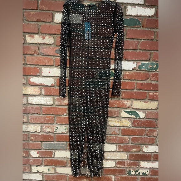 NWT  Champagne Nights Dress black size Medium - Picture 9 of 11